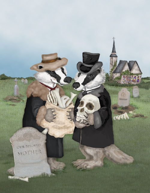 Bad badgers have been digging up graveyards across England